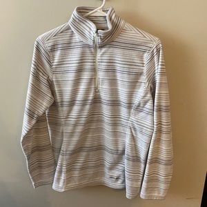 Eddie Bauer 3/4 zip fleece sweater